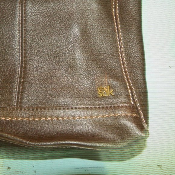 The Sak Iris Dark Brown Leather Crossbody Purse - Picture 2 of 4